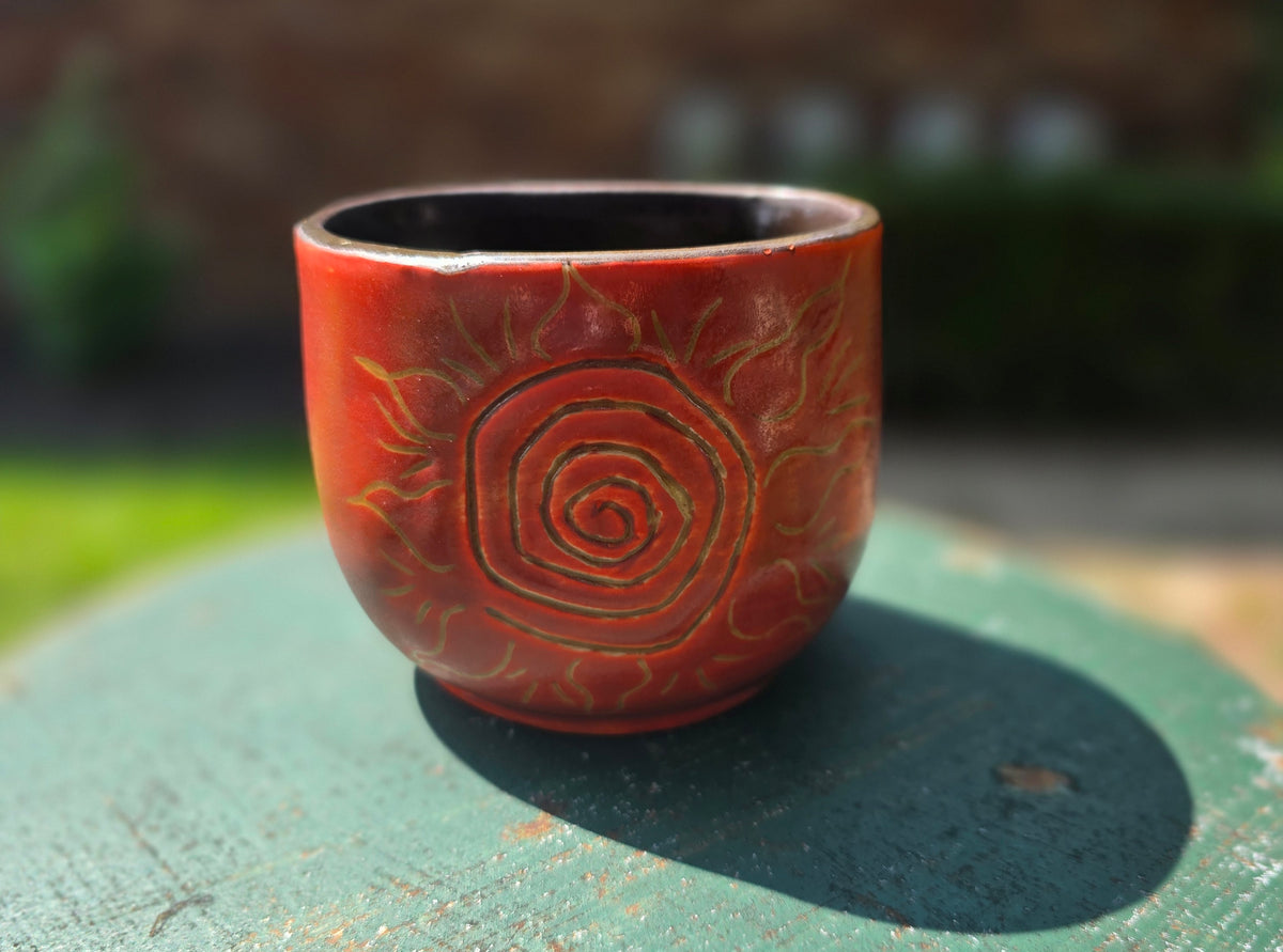 Handmade Ceramic Cup: sun