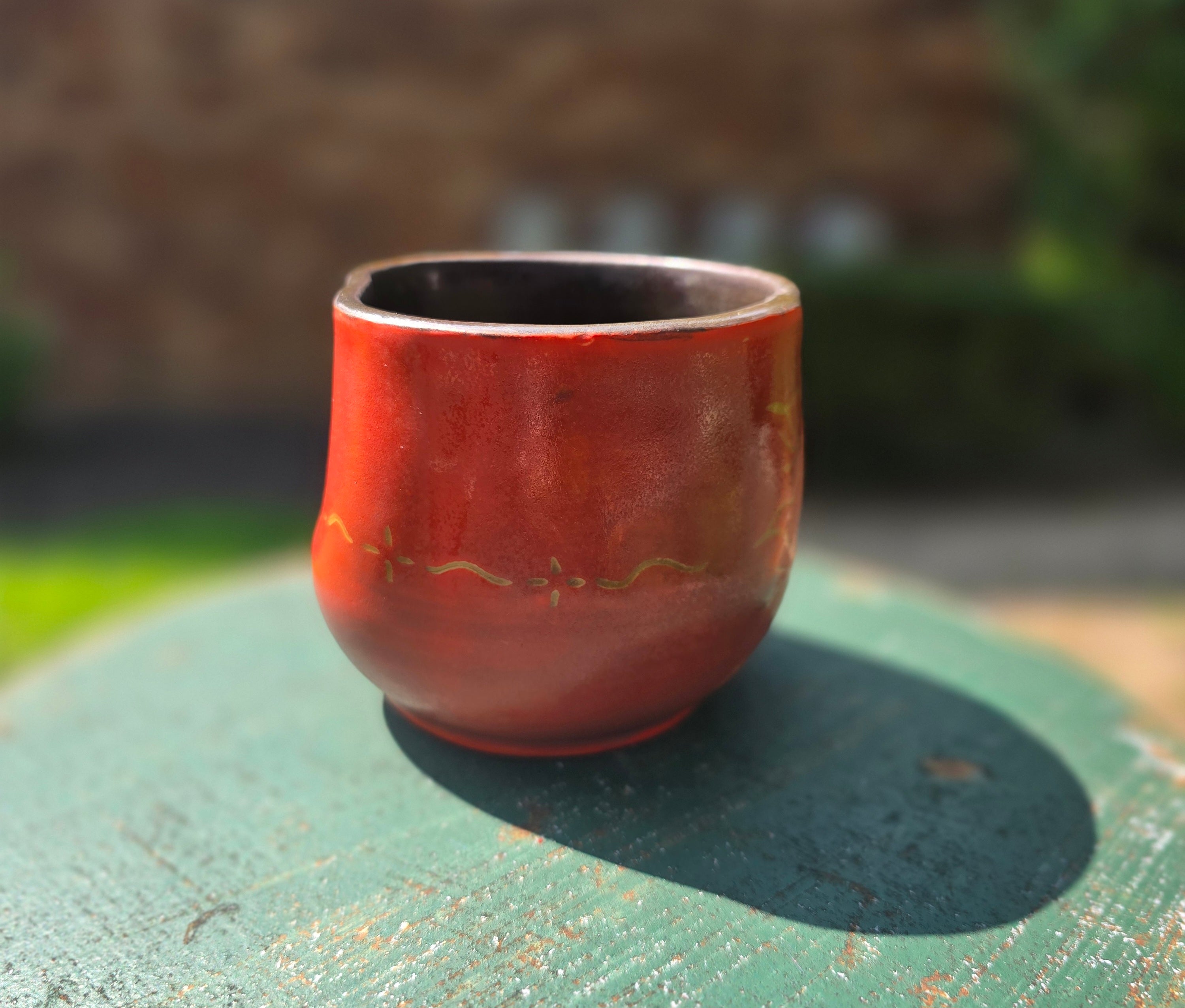 Handmade Ceramic Cup: sun