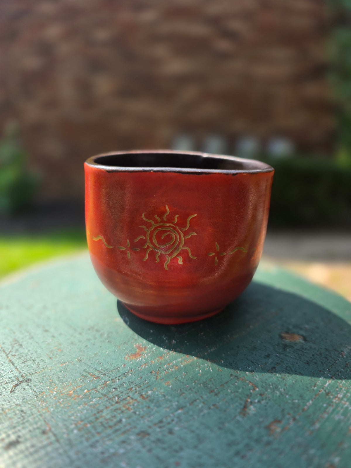 Handmade Ceramic Cup: sun