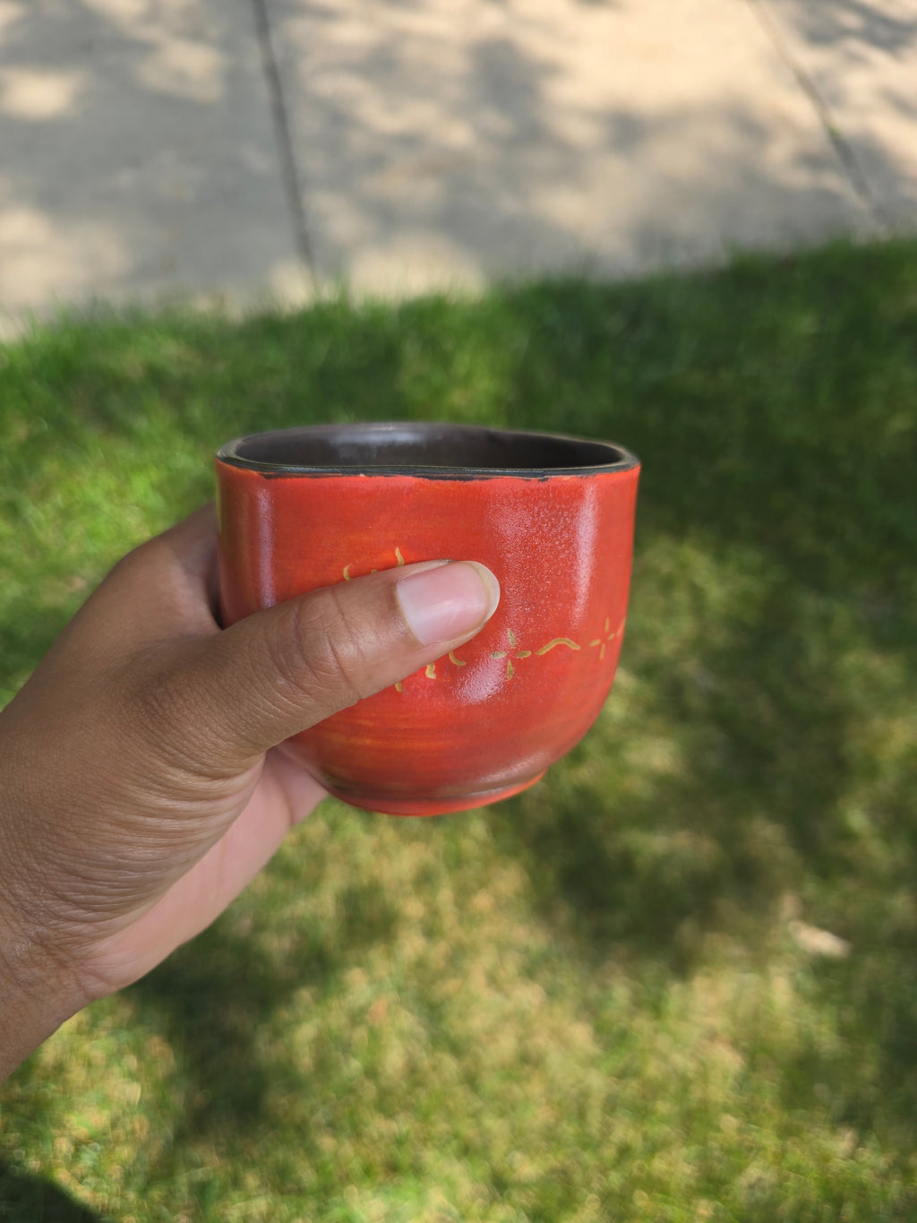 Handmade Ceramic Cup: sun